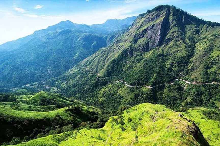Pidurutalagala mountain near Nuwara Eliya