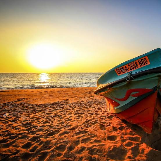 Beautiful Negombo Beach Sri Lanka coastline
