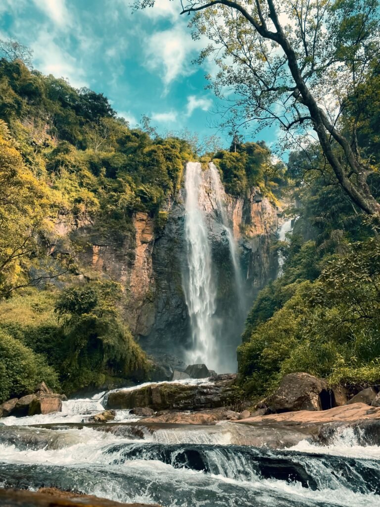 Ramboda Falls View Point in Sri Lanka