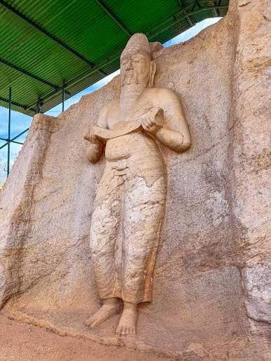 Statue of King Parakramabahu the Great in Polonnaruwa, Sri Lanka